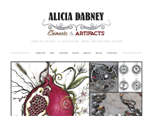 Tablet Screenshot of aliciadabney.com